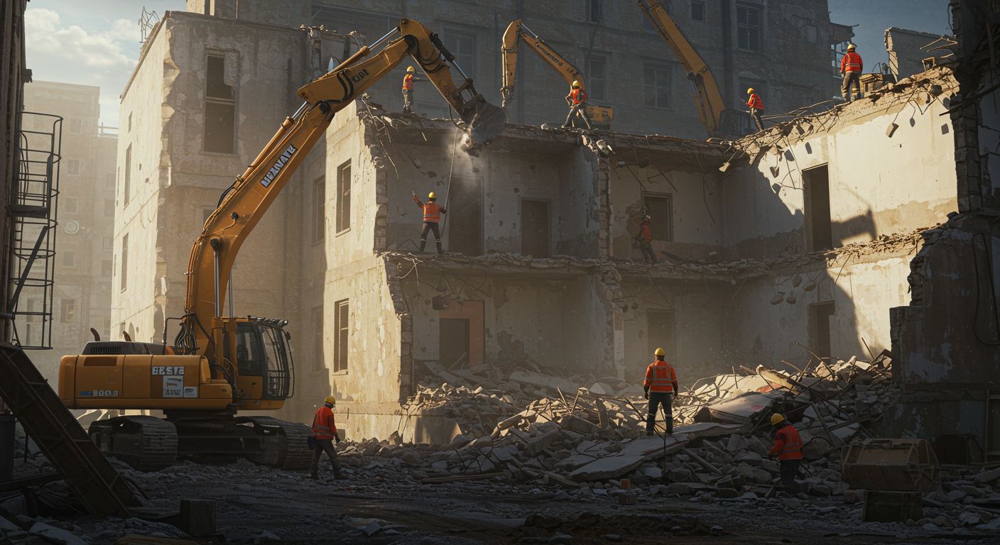Демонтаж сооружения Демонтаж сооружения спецтехникой