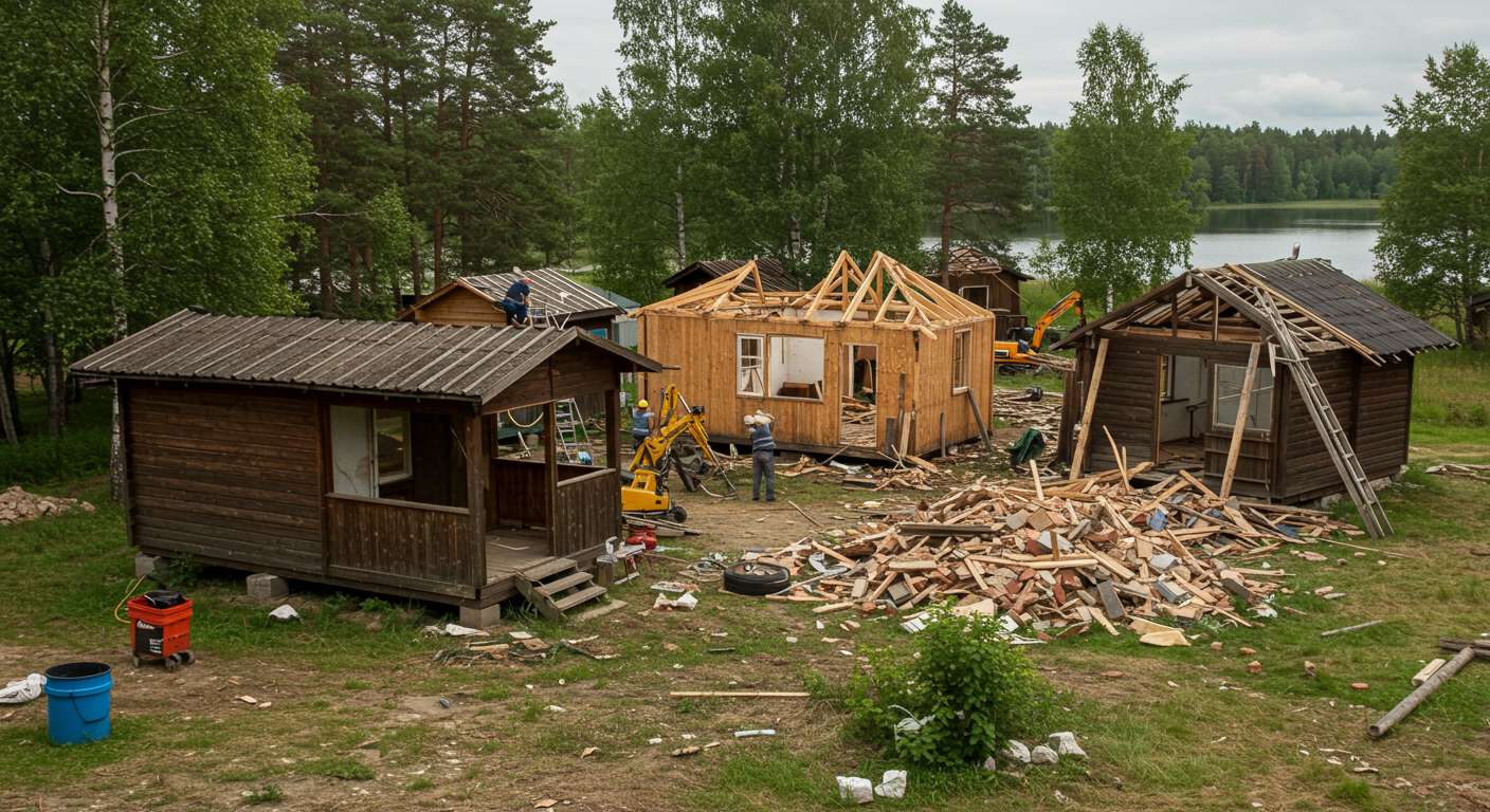 Профессиональный демонтаж дачных построек Демонтаж дачных построек