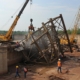 Демонтаж крупных газовых резервуаров