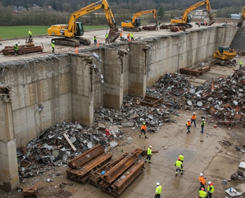 Организация вывозки металлолома после демонтажа резервуара
