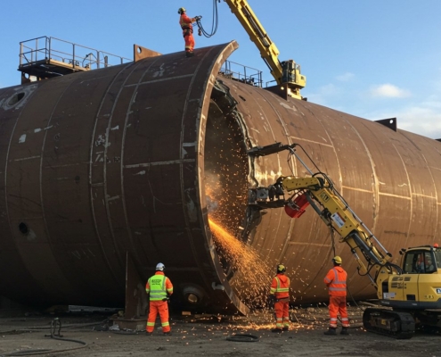 Технология демонтажа металлических резервуаров