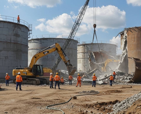 Демонтаж емкостей на объектах топливной инфраструктуры