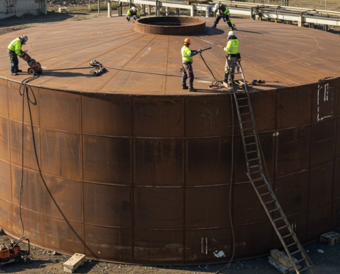 Методы безопасного демонтажа стальных резервуаров