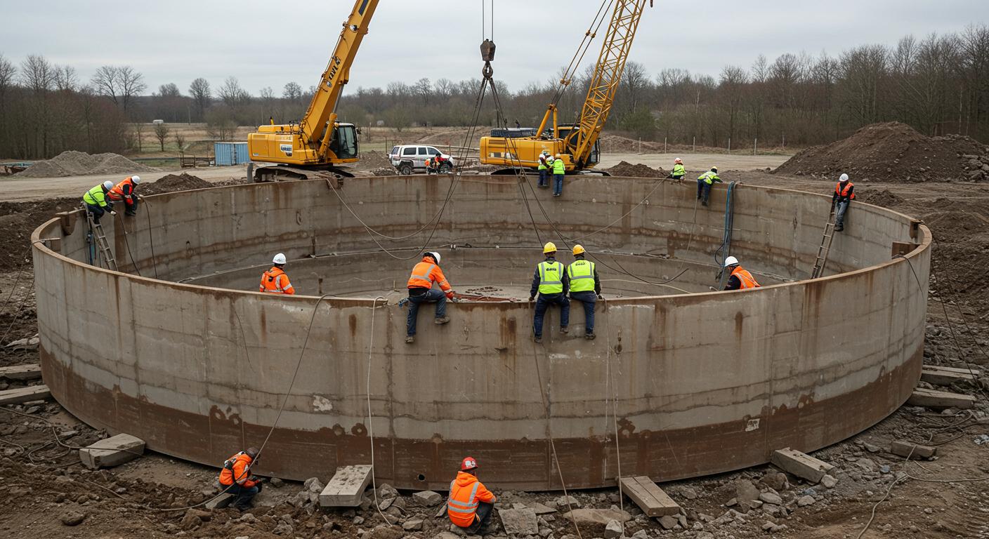 Демонтаж горизонтальных резервуаров Демонтаж горизонтальных резервуаров