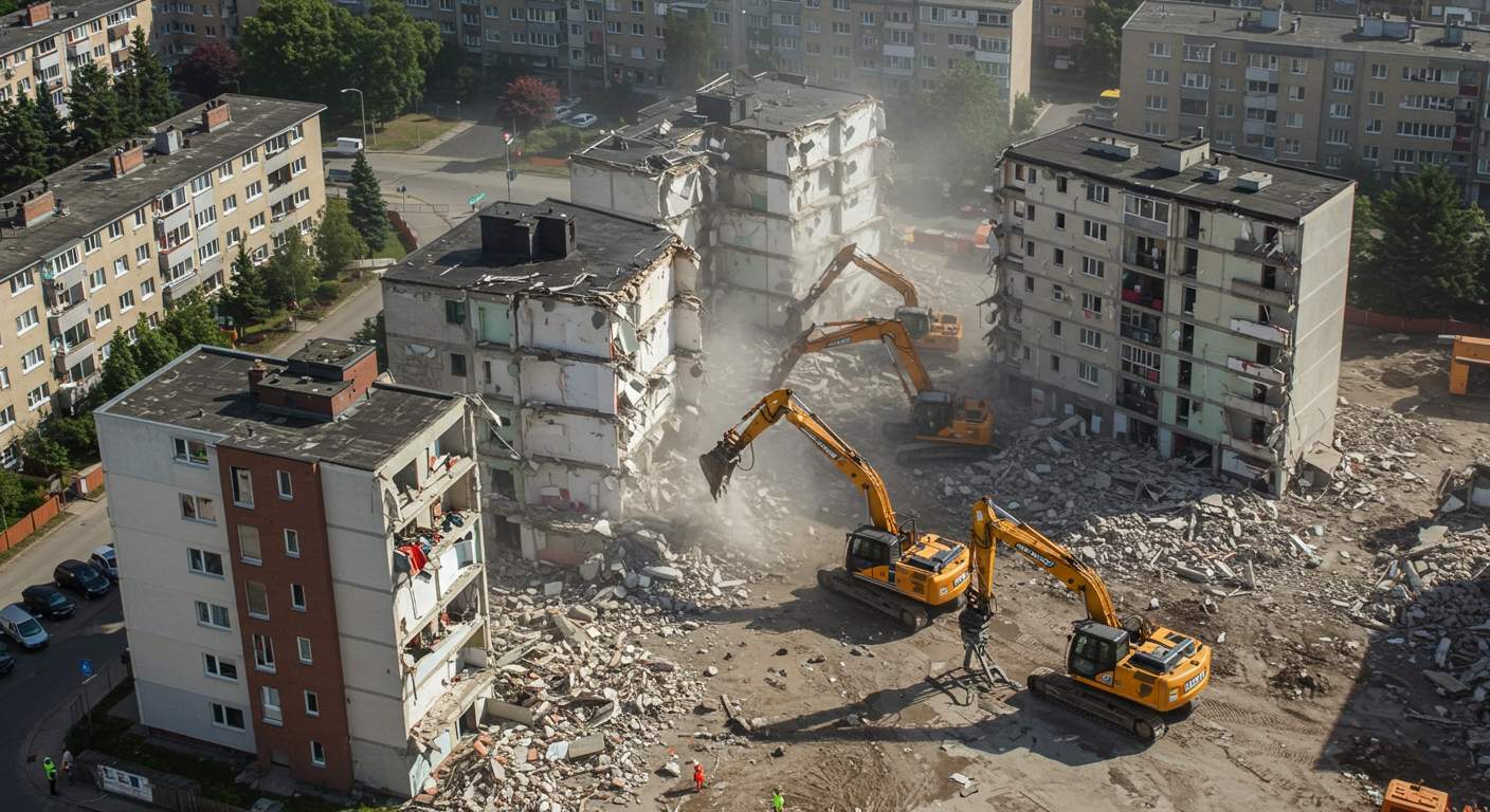 Демонтаж многоквартирных домов