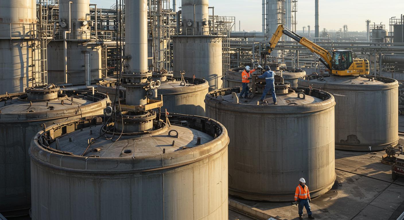 Демонтаж малых резервуаров химической промышленности