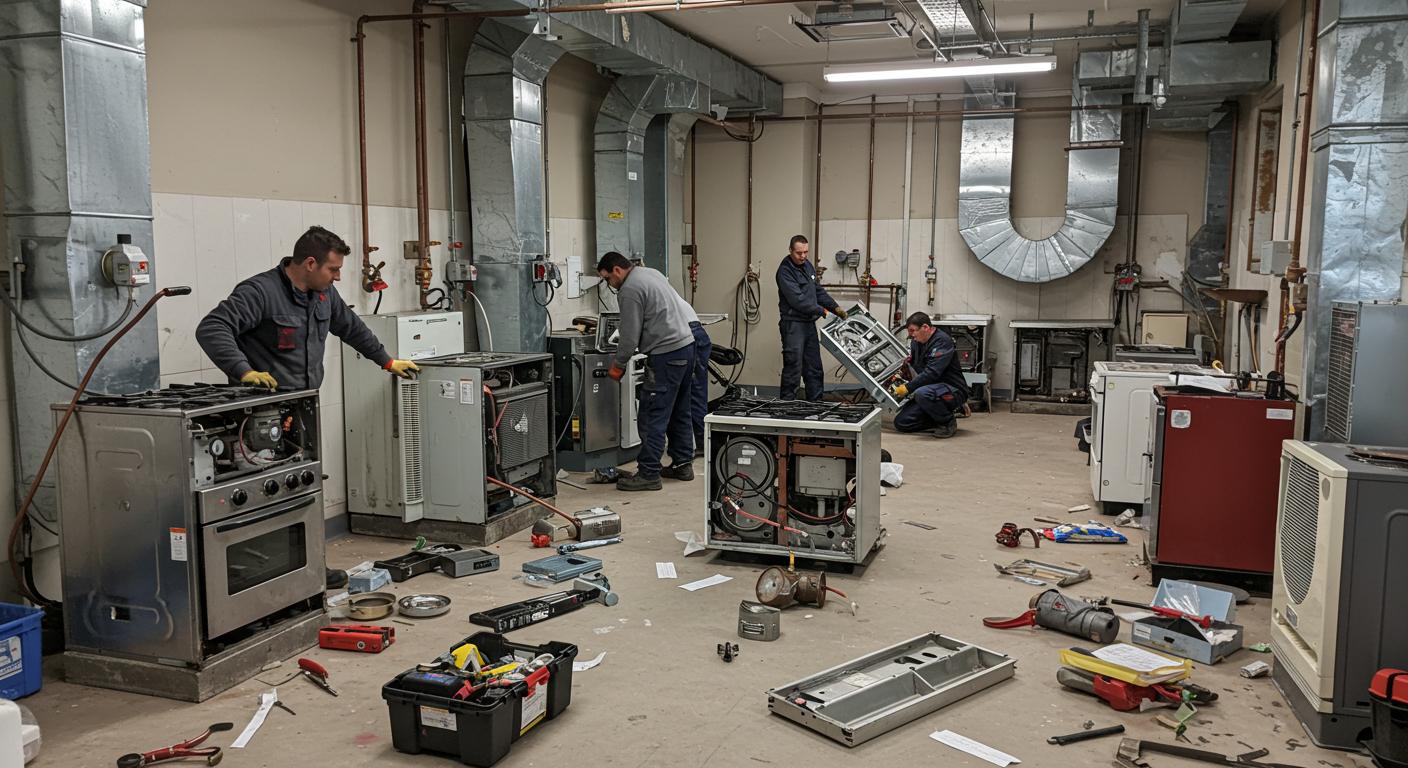 Профессиональный демонтаж газовых плит и нагревателей Демонтаж газовых плит и нагревателей профессионально