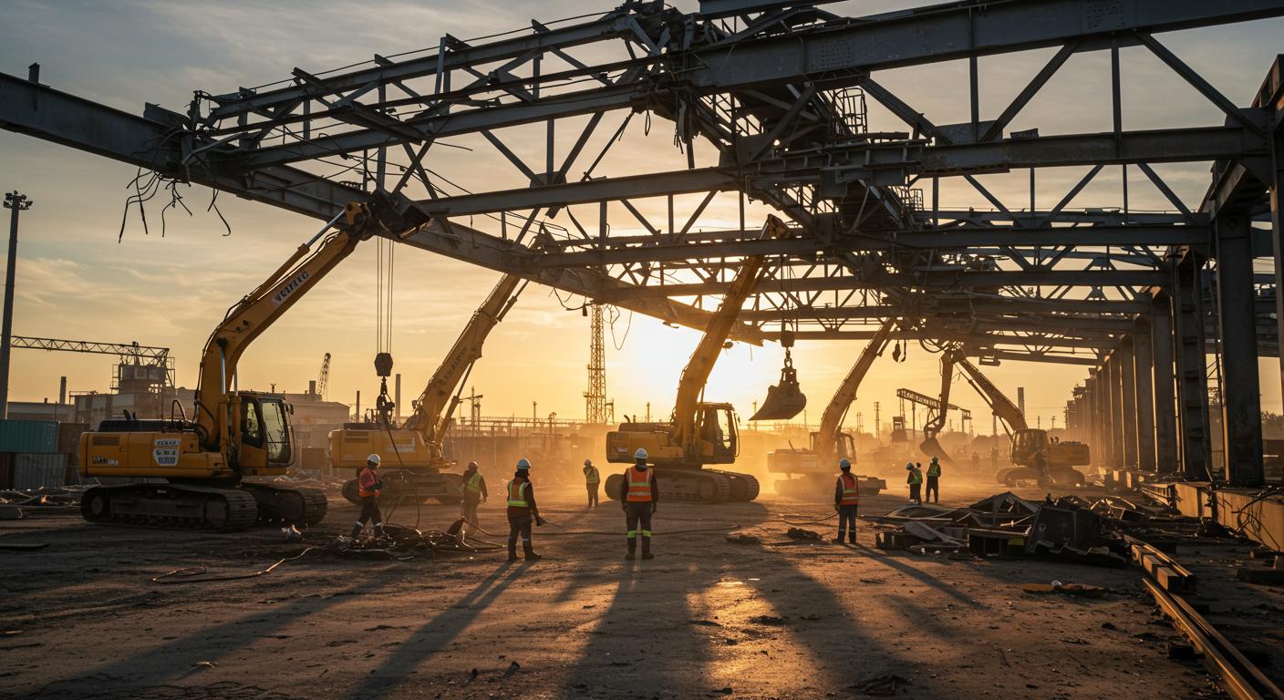 Демонтаж транспортных и логистических конструкций
