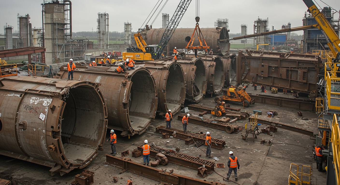 Комплексная переработка больших промышленных конструкций