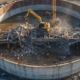Демонтаж резервуаров для хранения кормов и воды