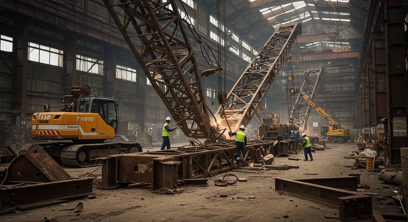 Демонтаж чугунных кранов и механизмов