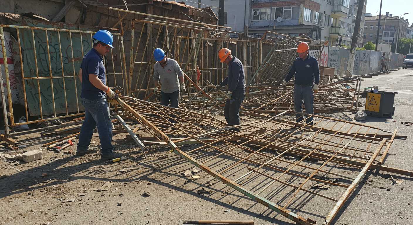 Демонтаж металлических заборов