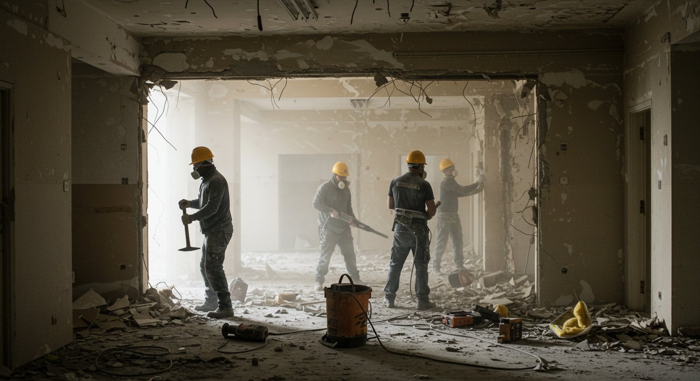 Разборка стен и перегородок