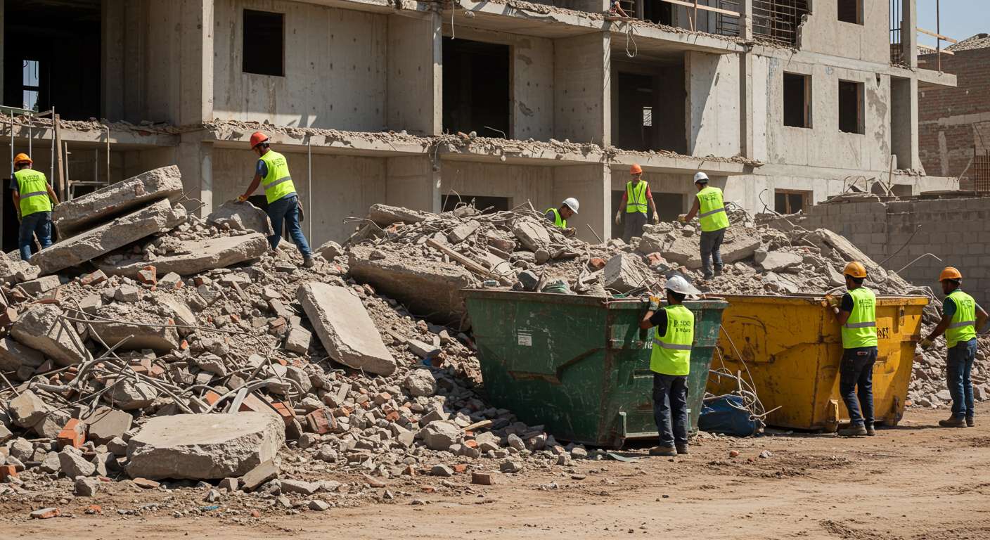 Вывоз крупногабаритного строительного мусора