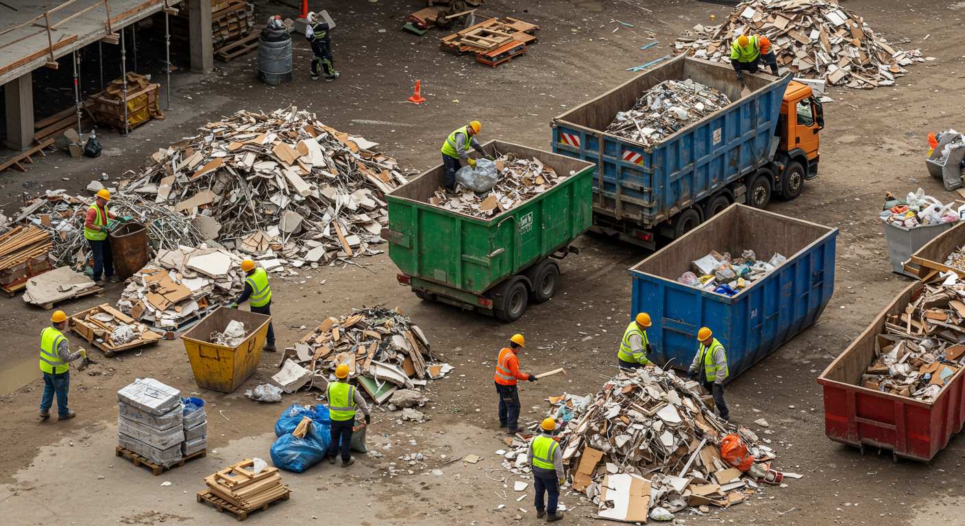 Вывоз крупногабаритных остатков отделки