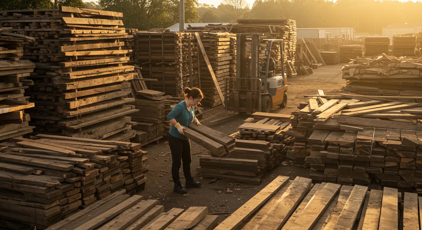 Процесс сортировки древесных отходов Сортировка древесных отходов
