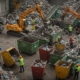 Утилизация неразделенных строительных отходов