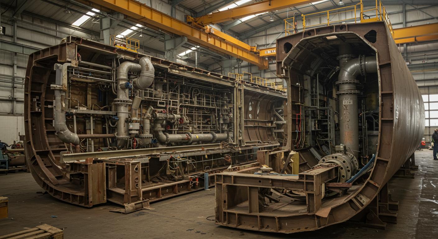 Разборка внутренних конструкций с техникой