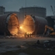 Демонтаж крупных резервуаров для хранения газов
