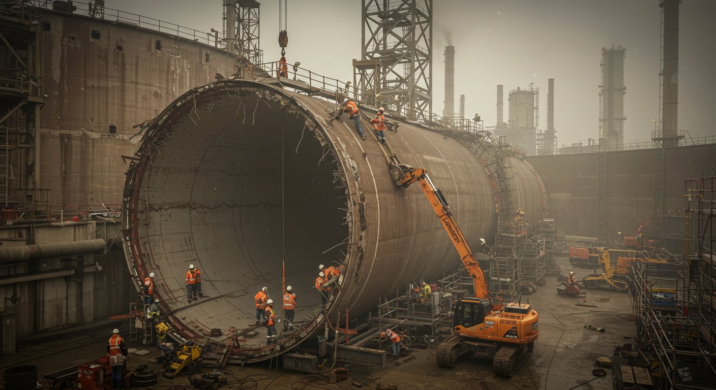 Комплексный демонтаж производственных емкостей