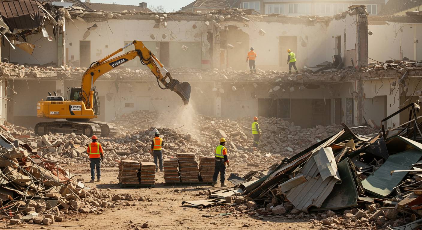 Демонтаж крыш и фасадов с сортировкой