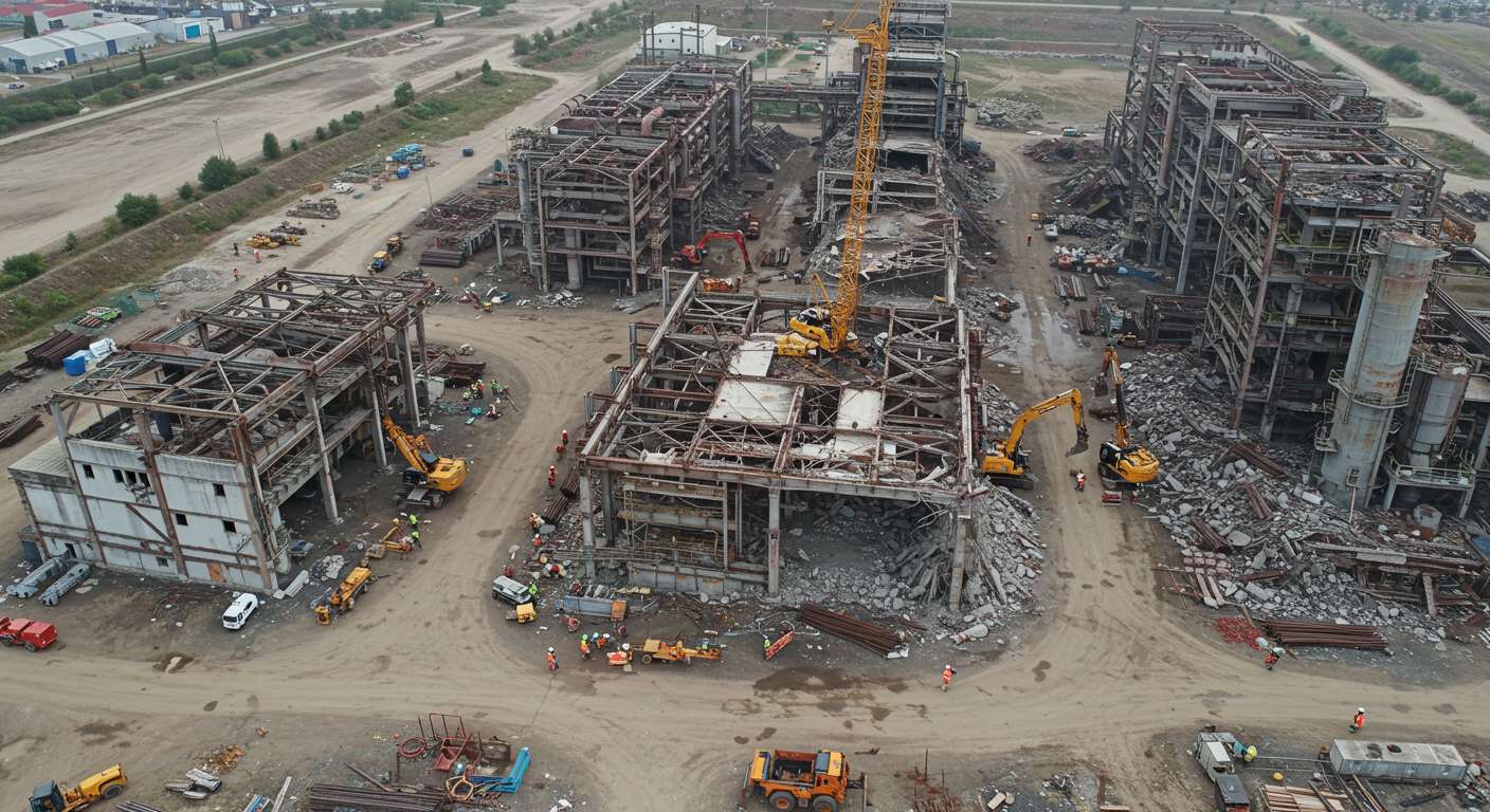 Демонтаж промышленных объектов Демонтаж промышленного здания