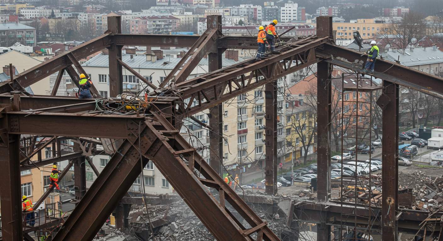 Демонтаж зданий в черте города